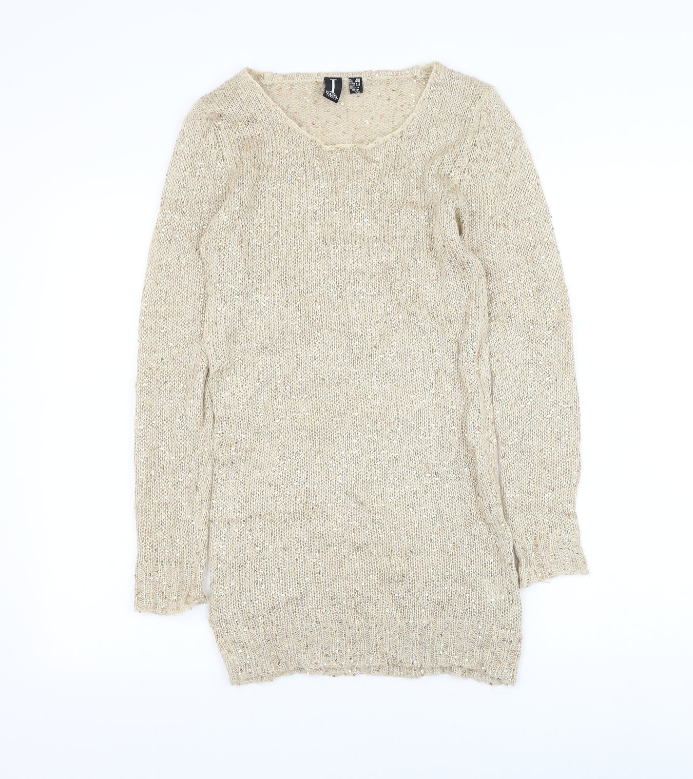 Womens UK Size 8 Izabel London Gold Pullover Jumper