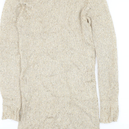 Womens UK Size 8 Izabel London Gold Pullover Jumper