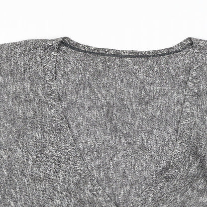 Womens UK Size L Preworn Grey Cardigan Jumper