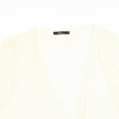 Womens UK Size S Bonmarché Ivory Cardigan Jumper