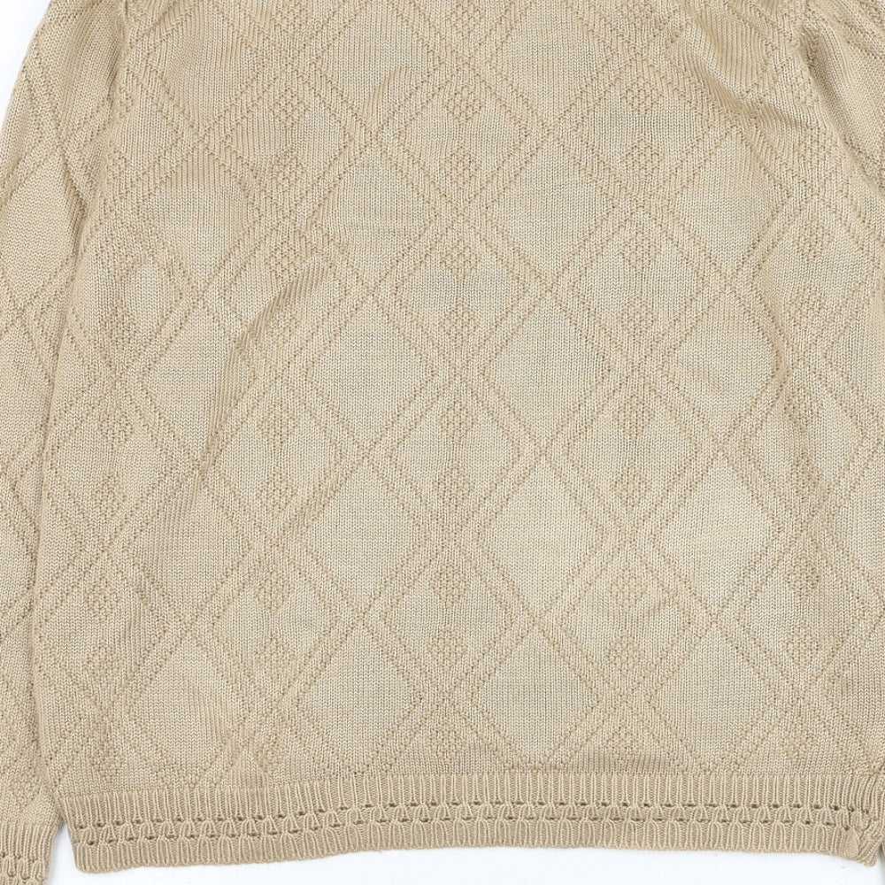 Womens UK Size 14 Beaumonde Brown Pullover Jumper