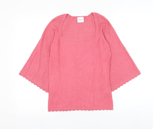 Womens UK Size 10 NEXT Pink Pullover Jumper