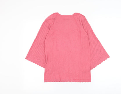 Womens UK Size 10 NEXT Pink Pullover Jumper