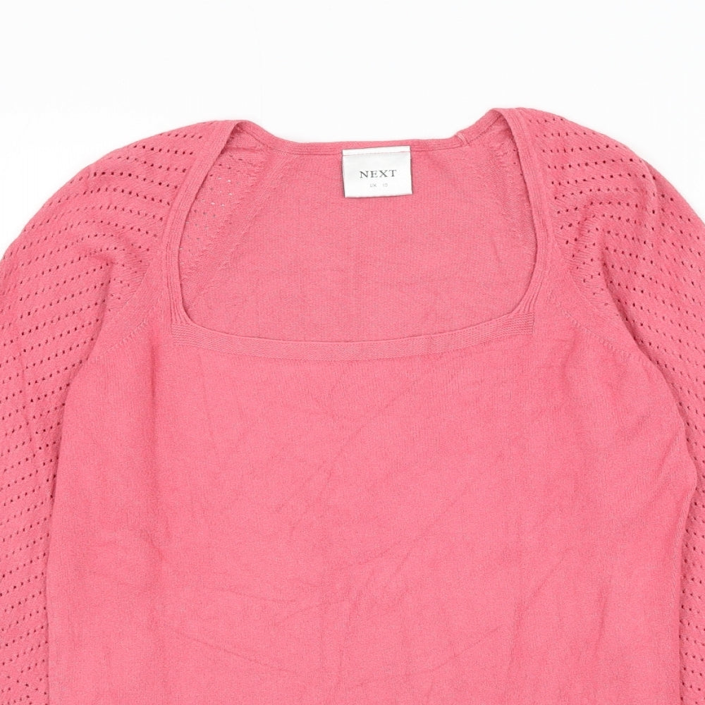 Womens UK Size 10 NEXT Pink Pullover Jumper