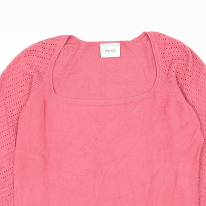 Womens UK Size 10 NEXT Pink Pullover Jumper