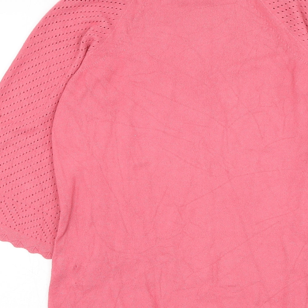 Womens UK Size 10 NEXT Pink Pullover Jumper