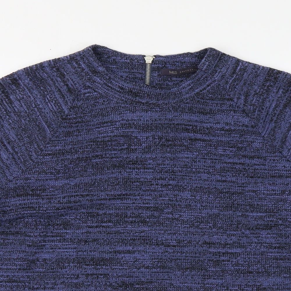 Womens UK Size 16 Marks and Spencer Blue Pullover Jumper