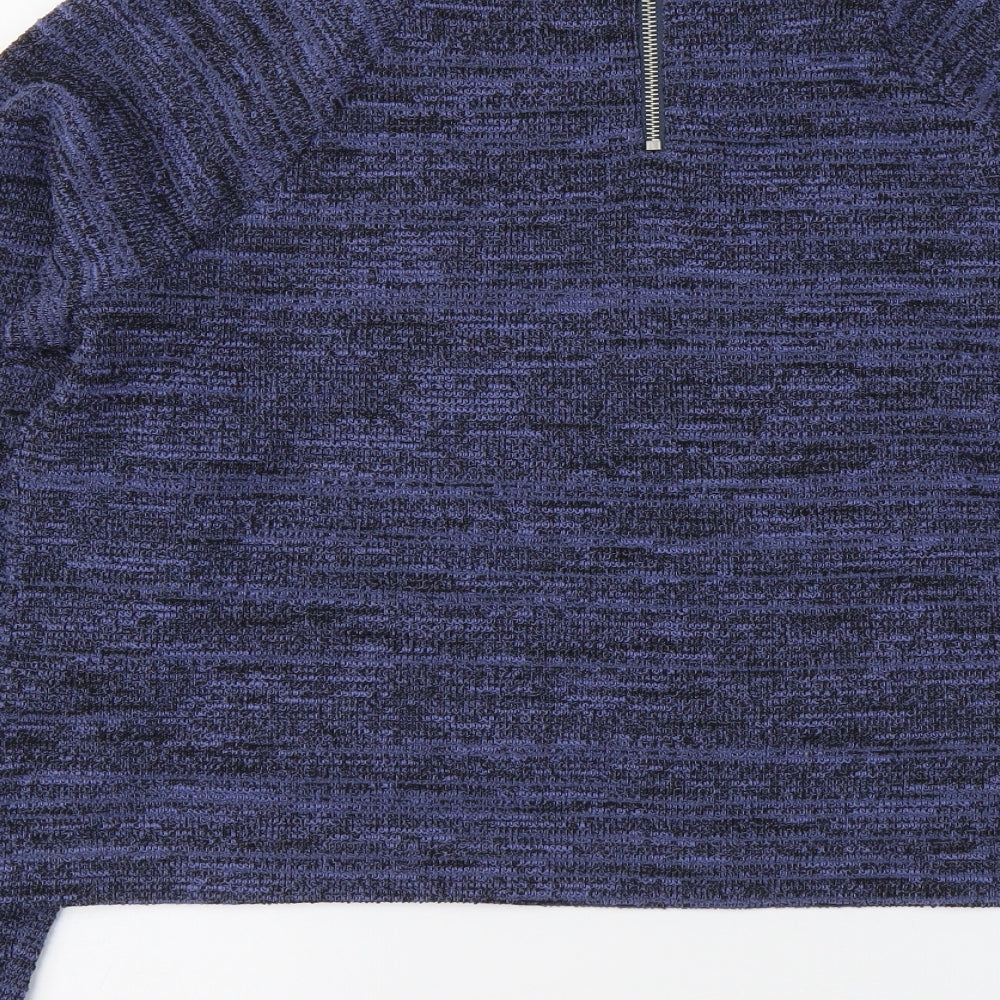 Womens UK Size 16 Marks and Spencer Blue Pullover Jumper