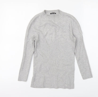 Womens UK Size 10 Warehouse Grey Pullover Jumper