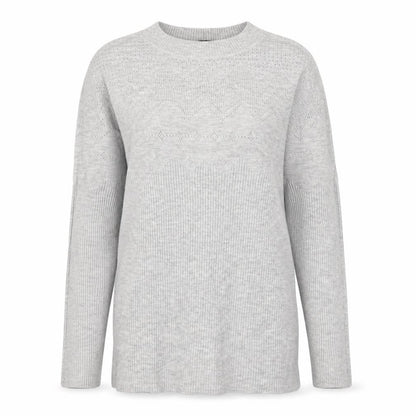 Womens UK Size 10 Warehouse Grey Pullover Jumper