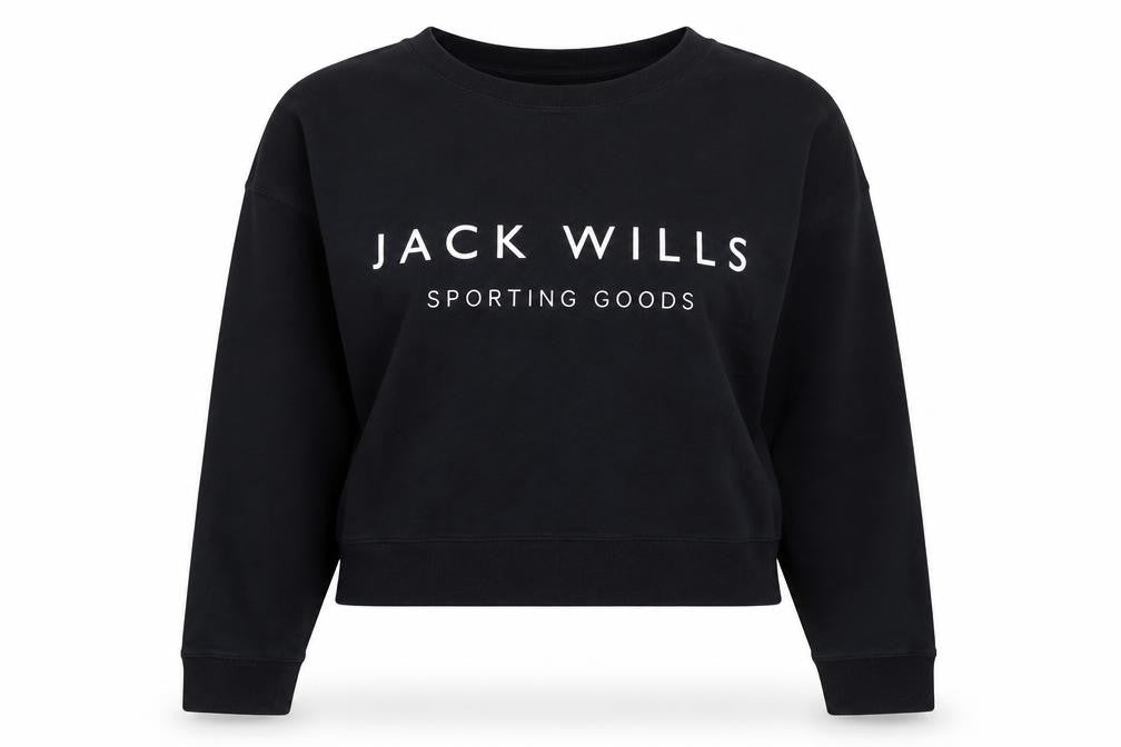 Womens UK Size 6 Jack Wills Black Pullover Sweatshirt