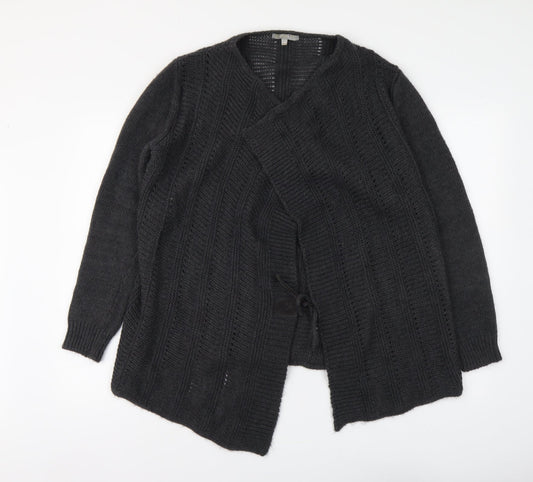 Womens UK Size M Per Una Grey Cardigan Jumper
