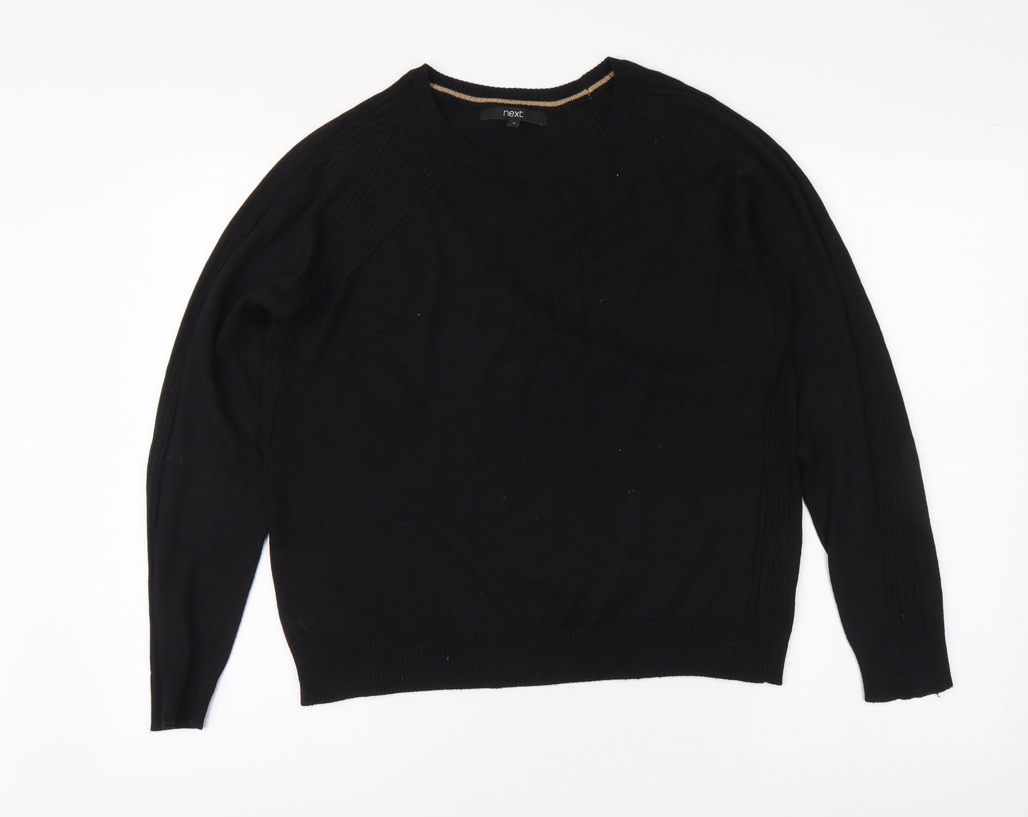 Womens UK Size M NEXT Black Pullover Jumper