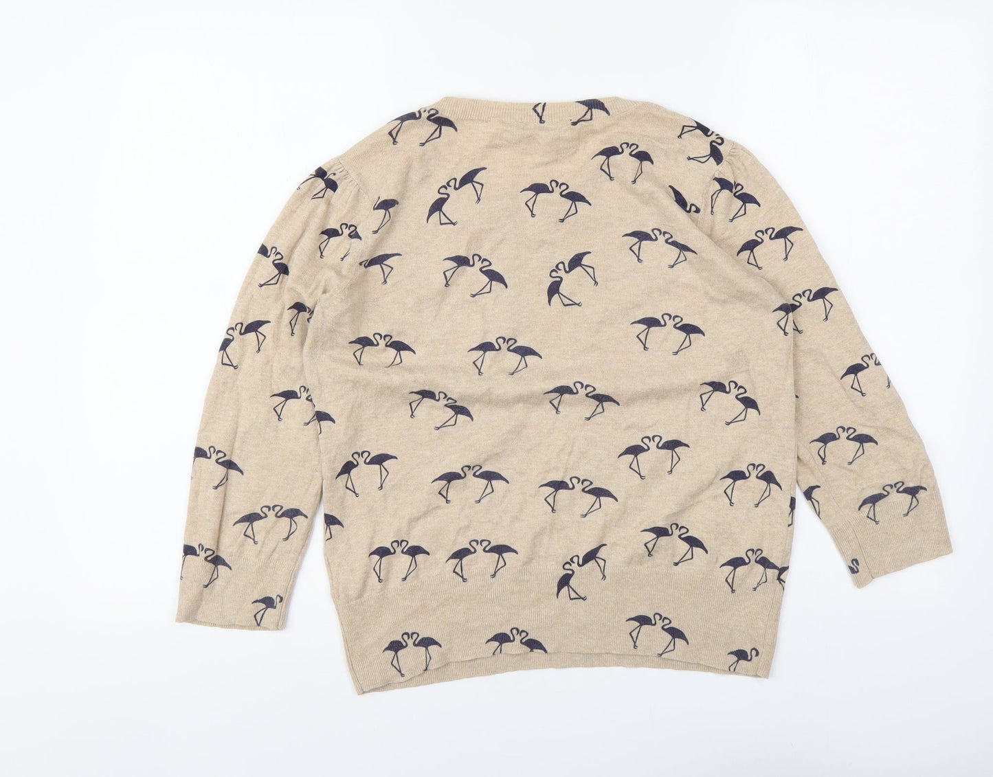 Womens UK Size 14 Dorothy Perkins Beige Pullover Jumper