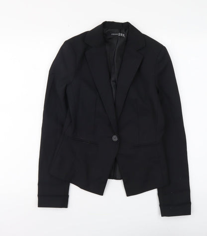 Atmosphere Womens Black Polyester Jacket Suit Size 8