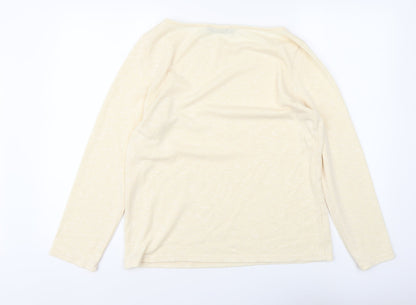 Womens UK Size L Zanzea Beige Pullover Jumper