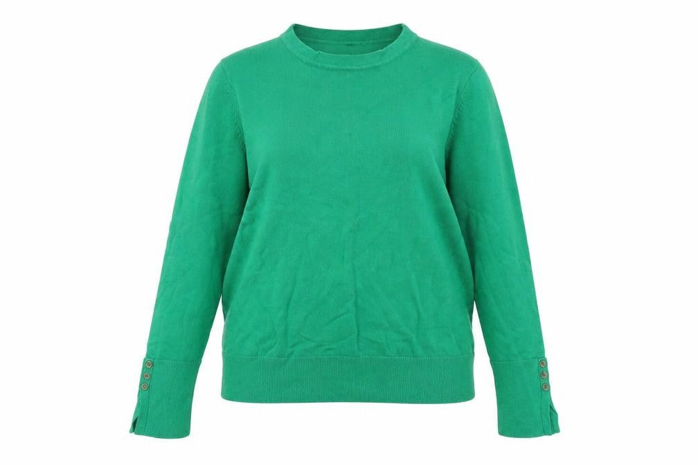 Womens UK Size 14 M&Co Green Pullover Jumper
