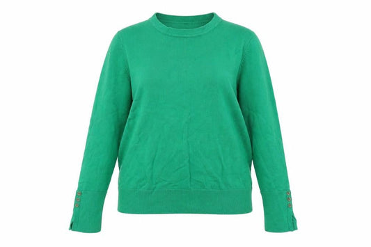 Womens UK Size 14 M&Co Green Pullover Jumper