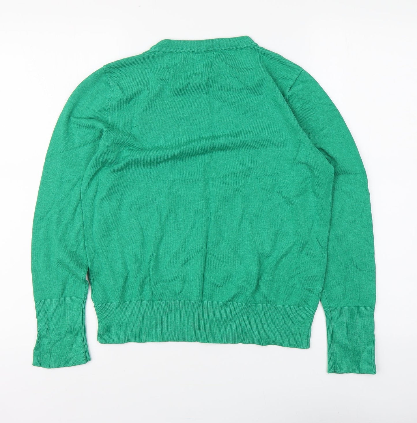 Womens UK Size 14 M&Co Green Pullover Jumper