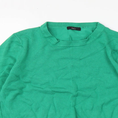 Womens UK Size 14 M&Co Green Pullover Jumper