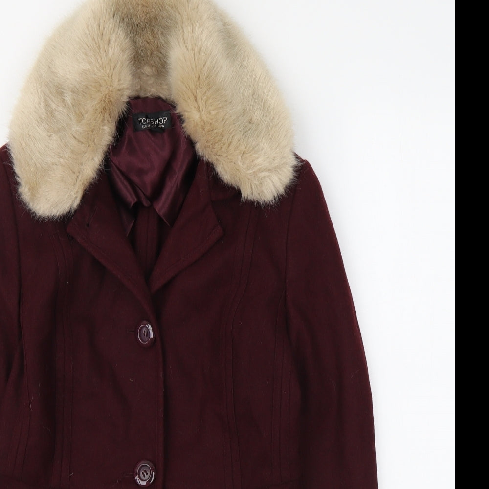 Womens UK Size 10 Topshop Purple Jacket