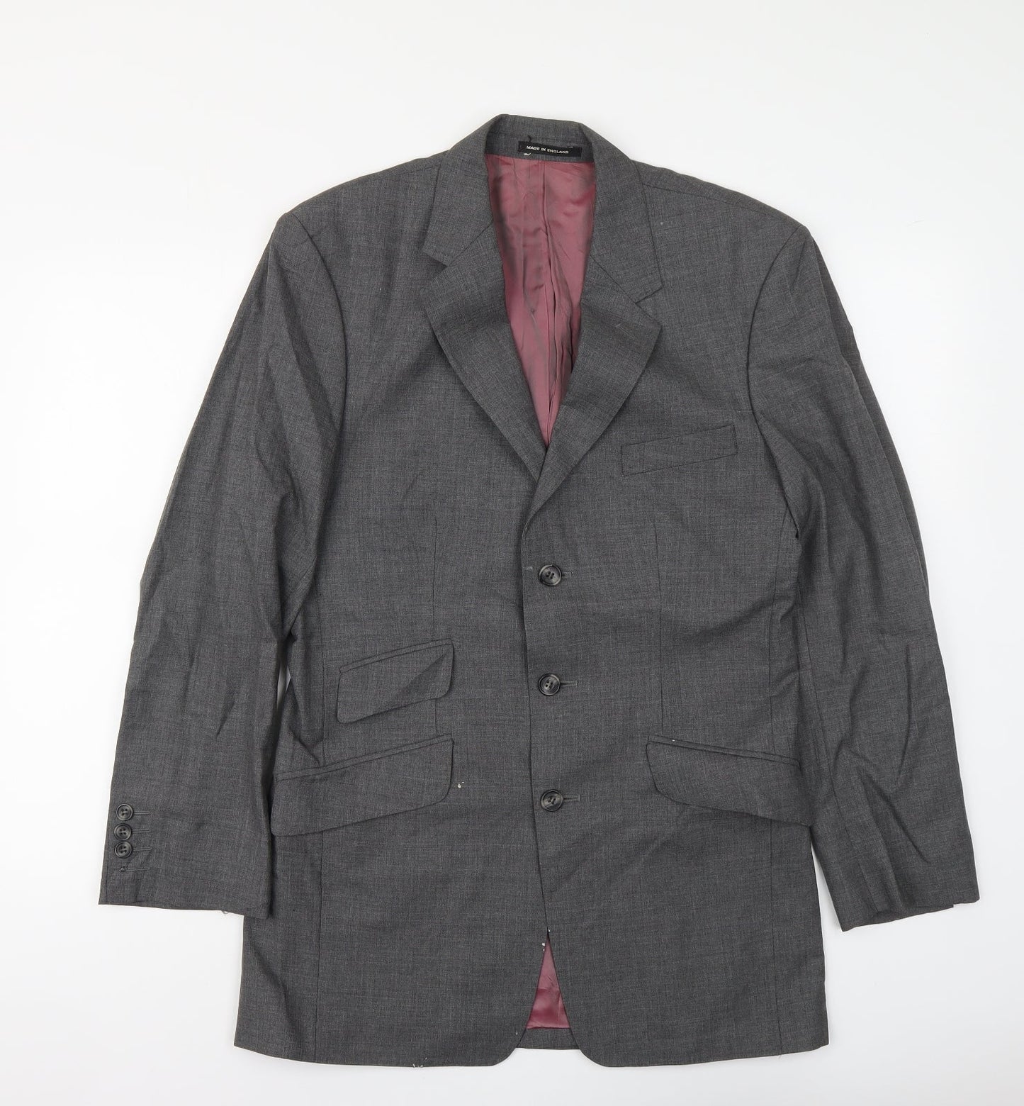 Mens UK Size M Richard James Regular Grey Suit Jacket
