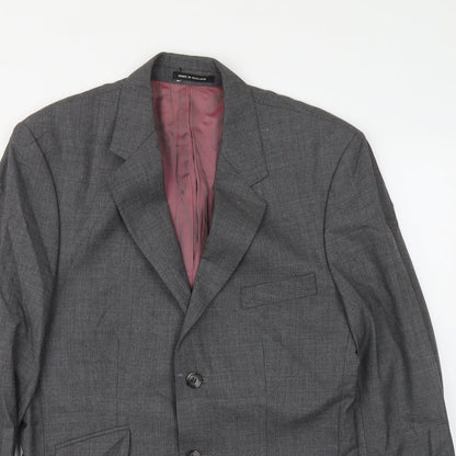Mens UK Size M Richard James Regular Grey Suit Jacket