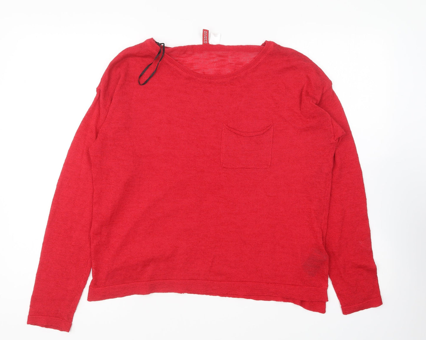 Womens UK Size M H&M Red Pullover Jumper