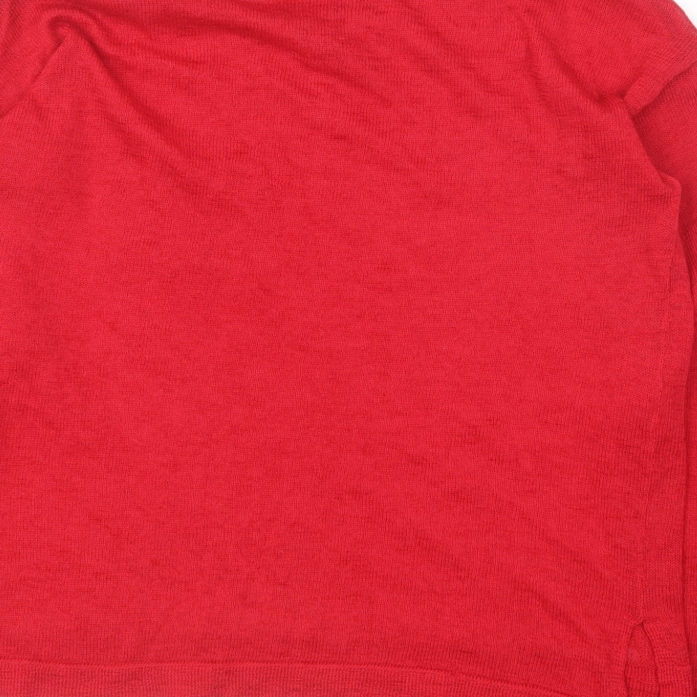 Womens UK Size M H&M Red Pullover Jumper