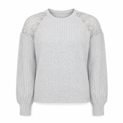 Womens UK Size S SheIn Grey Pullover Jumper