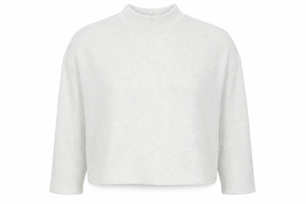 H&M Womens Grey High Neck Acrylic Pullover Jumper Size XS