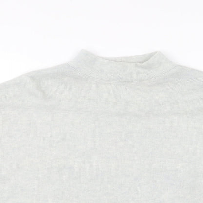 H&M Womens Grey High Neck Acrylic Pullover Jumper Size XS