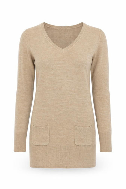 Womens UK Size 10 South Brown Pullover Jumper