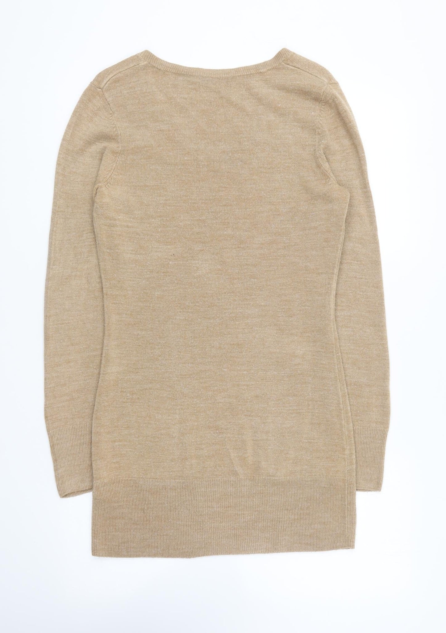 Womens UK Size 10 South Brown Pullover Jumper
