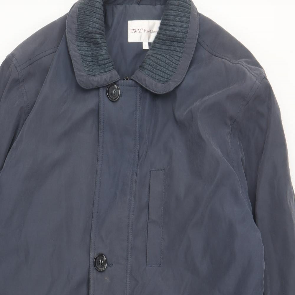 Womens UK Size L EWM Blue Overcoat
