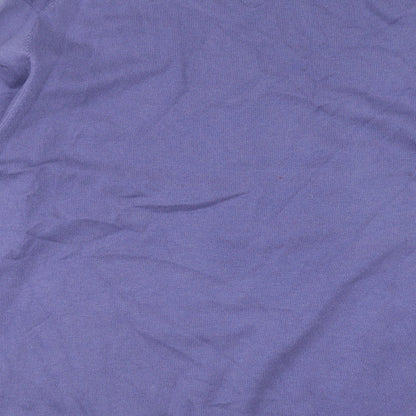 Peter Montana Womens Purple Round Neck Nylon Pullover Jumper Size 2XL