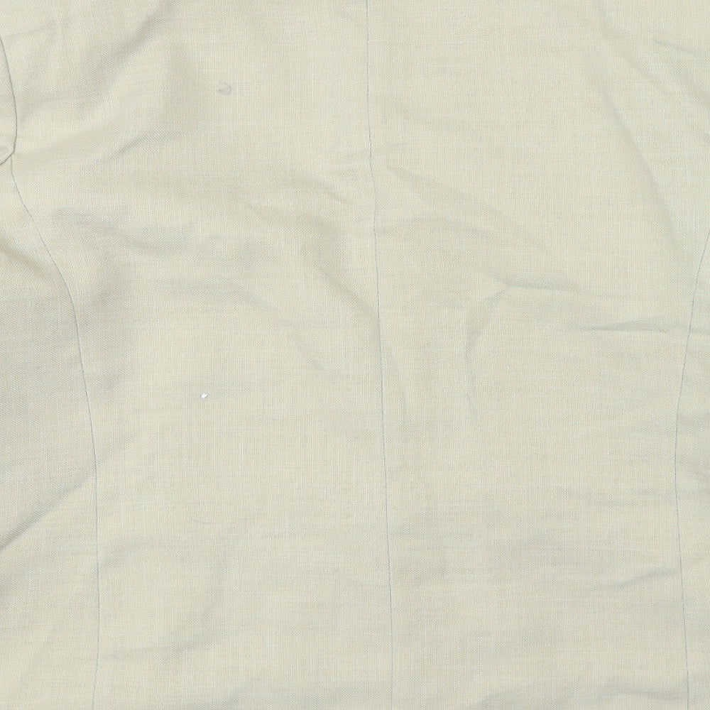 essence Womens Beige Jacket Size 18 Button