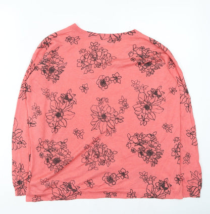 Womens UK Size S Marks and Spencer Pink Pullover Jumper