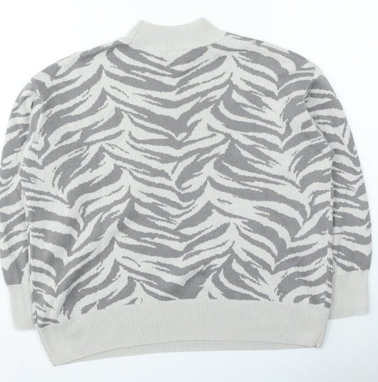 Womens UK Size 12 Principles Grey Pullover Jumper