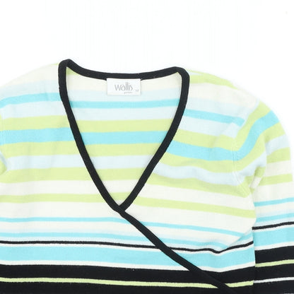 Womens UK Size 12 Wallis Multicoloured Pullover Jumper