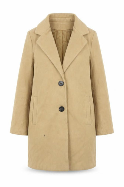 Womens UK Size 8 Boohoo Brown Overcoat