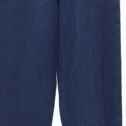 Denim & Co. Womens Blue Cotton Skinny Jeans Size 6 L27 in Regular Zip