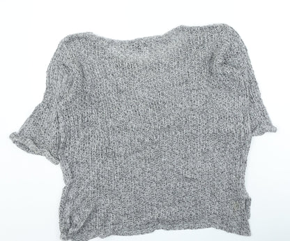 Womens UK Size 14 Topshop Grey Pullover Jumper
