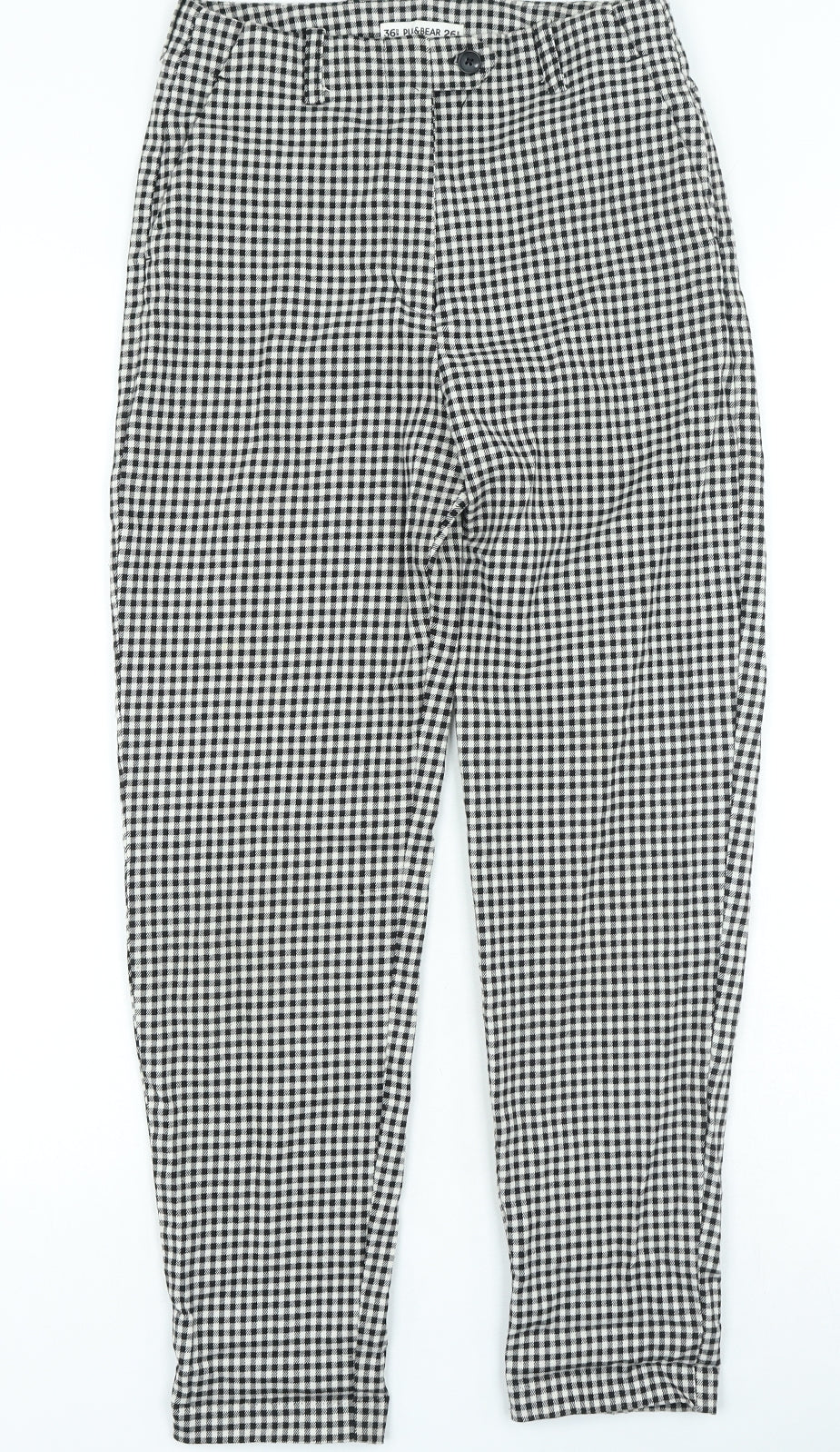Womens UK Size 26 in Pull&Bear Regular Fit  White Trousers