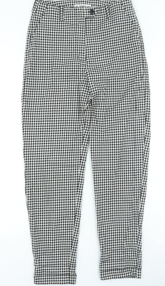 Womens UK Size 26 in Pull&Bear Regular Fit  White Trousers