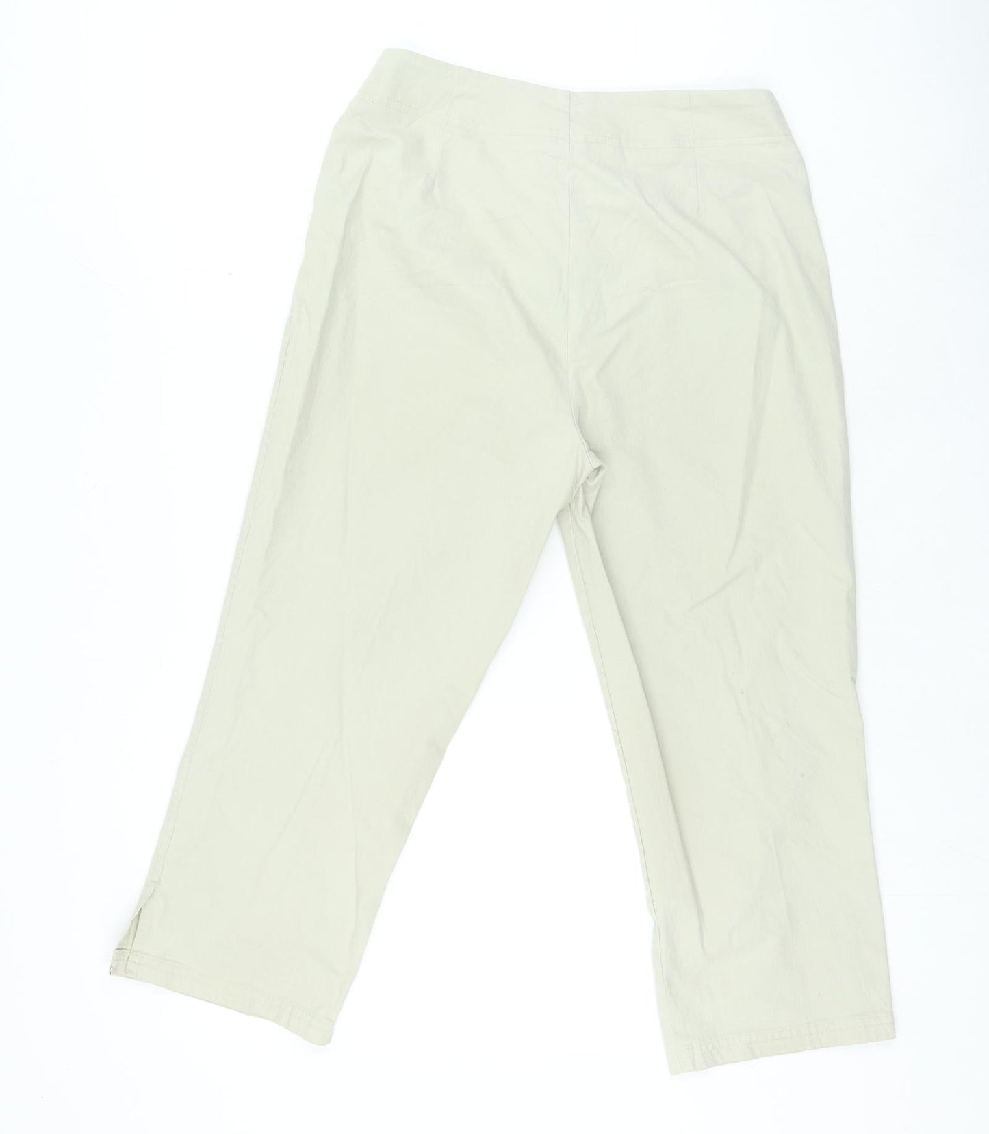 Womens UK Size 12 Marks and Spencer Regular Fit  Beige Trousers