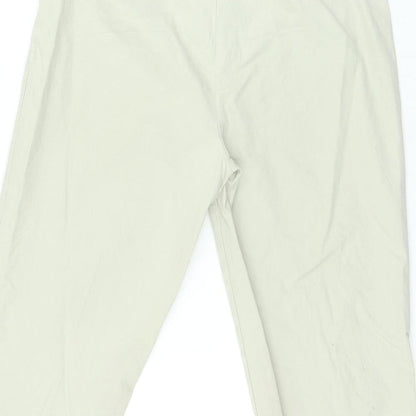 Womens UK Size 12 Marks and Spencer Regular Fit  Beige Trousers