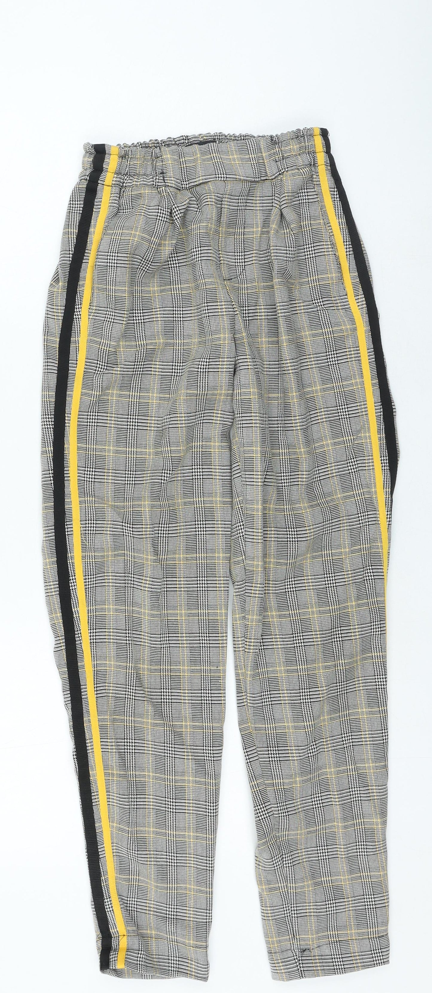 Womens UK Size XS Bershka Regular Fit  Multicoloured Trousers