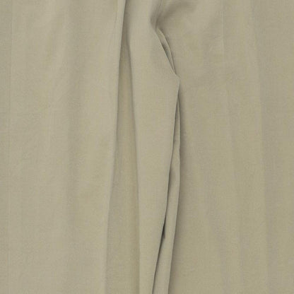 Country Casuals Womens Brown Polyester Trousers Size 14 L25 in Regular Zip