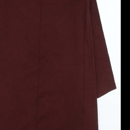 H&M Womens Purple Viscose Fit & Flare Size S Round Neck Pullover